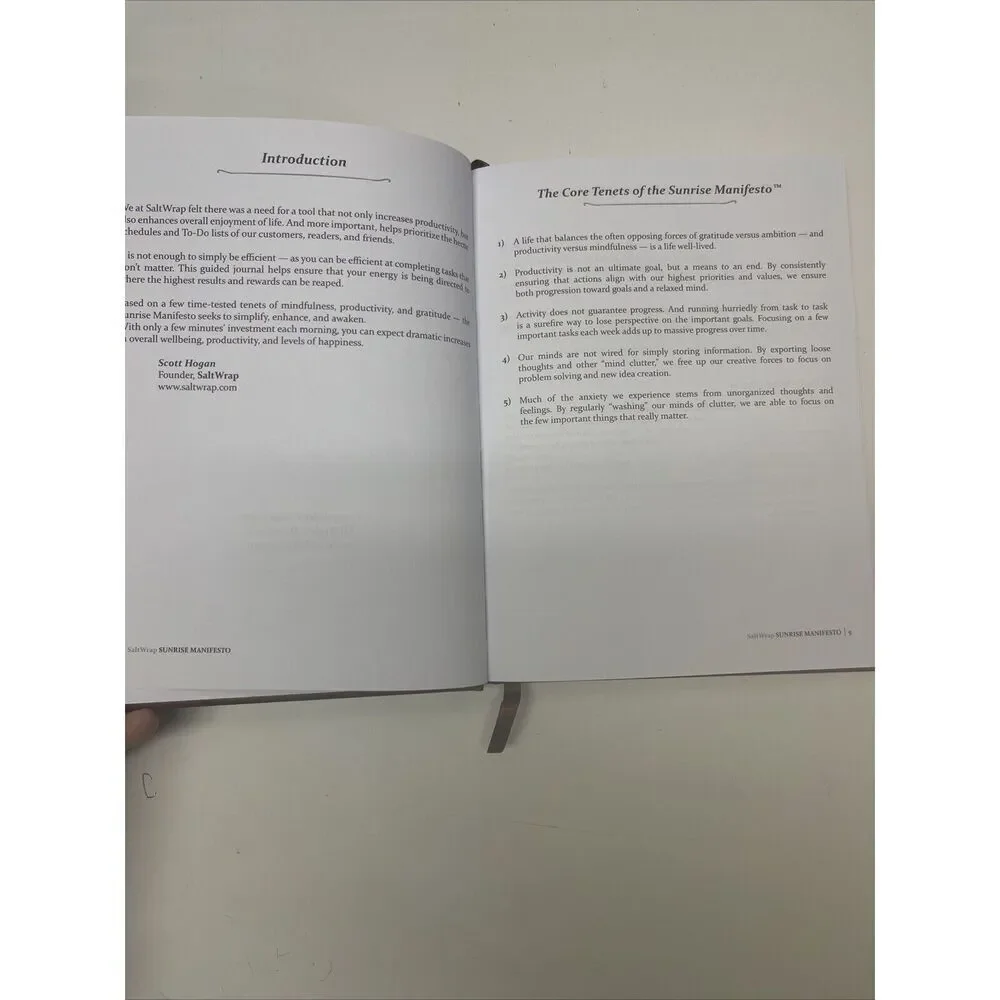 Salt Wrap The Sunrise Manifesto Guided Morning Journal  Reflection Self-Care